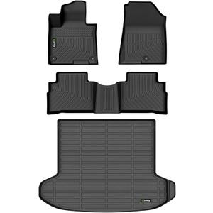 All Weather Floor Mats & Cargo Liner Set Custom for Kia Sportage 2023 2024 2025 (Not Hybrid) - Black