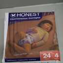 The Honest Company Comfort Dry Disposable Overnight Diapers for Sensitive Skin, Hypoallergenic, Baby Cozy Cloud and Star Signs Design Club Box Size 4 (2237 lbs) 48 Count