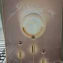 Framed Modern Luxury Gold Large Wall Art for Living Room, Set of 3 Piece Contemporary Paintings Artwork for Walls, Golden Prints with Gold Frame, Big Pictures for Hallway Office Wall Decor 24x36 Inch