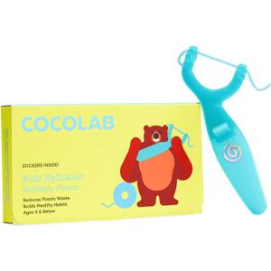 Kids Reflosser by Cocolab, Reusable Floss Holder, BPA Free Flosser for Children, Easy to Use Kids Floss Pick for Ages 5 and Under, 1 Pack, Cocofloss Not Included
