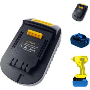 for Makita 18V Battery Adapter, Adaptor Convert for Makita 18V LXT Battery to for Dewalt 20V Power Tools (Bare Converter)
