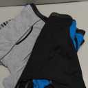 Hanes Men's Underwear Boxer Briefs Pack, Cool & Breathable Cotton Moisture-Wicking Underwear for Men, No Ride Up (Striped Blue - 6 Pack) M