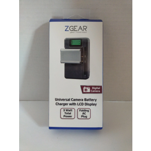 ZGEAR - Universal Camera Battery Charger W/LCD Charge Display