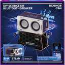 Science Can STEM Toys for Ages 8-13, DIY Bluetooth Speaker Kit with Rotating Head Robot, Electronic Stem Kits with Wooden Puzzles, Educational Building Toy, Birthday Gift for Boys & Girls