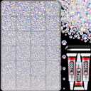 25000Pcs Resin Jelly Rhinestones with Tweezers for Crafting, White AB Flatback Gems, Bedazzling Crystal with 3Pcs 10ml B7000 Jewelry Glue for DIY Crafts Clothing Tumblers Shoes Fabric Nail Art