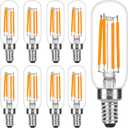 E12 LED Bulb, 6W E12 Bulb Dimmable (60W Equivalent) with Soft Warm White 2200K, Candelabra Light Bulbs with 90+ CRI, No Flicker for Chandeliers,Ceiling Fan,Pendant,Vanity (8Pack) (8 Count (Pack of 1), 2200k-candlelight)
