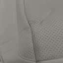2PCS Car Seat Cover Nappa Leather Front for Tesla Model Y&3 2020-2024 Car Seat Bottom Protector, Original White Color Heavy Duty Seat Cushion Protector Without Backrest (White B)
