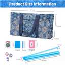 American Mahjong Tile Set with Blue Printed Carrying Bag, 166 Premium Tiles, 4 All-in-One Color Racks/Pushers, Mah Jongg Sets, Mahjong Game Set for Travel, Christmas, Birthday Gifts