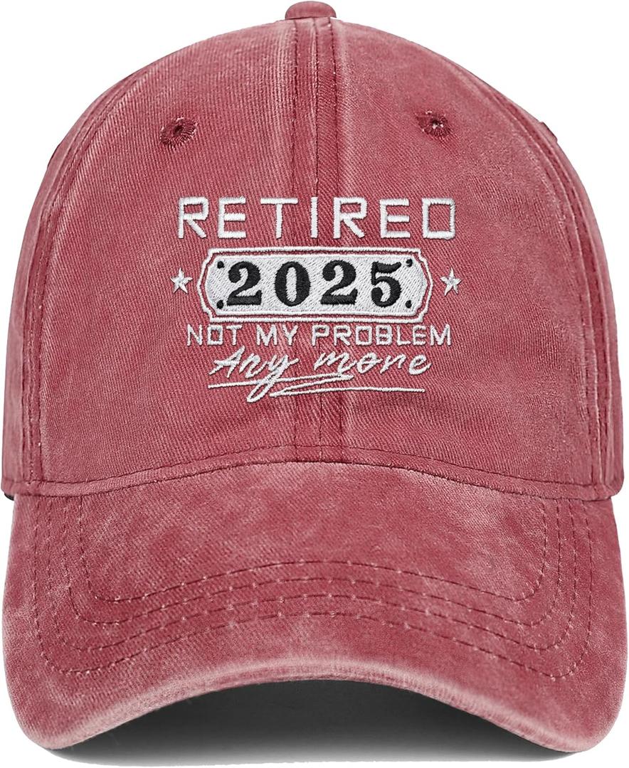 Funny Retirement Gifts for Men 2025, Mens Retirement Gifts, Retired Hat Personalized Best Retired Ideas Gifts (One Size)