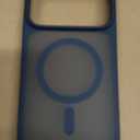 TORRAS Stronger Magnetic & Shockproof for iPhone 17 Pro Max Case, Fit for MagSafe, Military Grade Drop Protection, Camera Control, DIY Button, Slim for iPhone 17 Pro Max Case Translucent Deep Blue