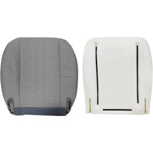 Priprilod Driver or Passenger Side Bottom Seat Cover & Lower Foam Cushion Pad Compatible with Chevy Express GMC Savana 1500 2500 3500 2003 2004 2005 2006 2007 2008 2009 2010 2011 2012 2013 2014