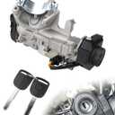 Ignition Lock Cylinder Assembly with 2 ID48 Transponder Keys (Unprogrammed), Compatible with Honda Accord CR-V Odyssey Fit 03-07, Replaces 35100-SDA-A71