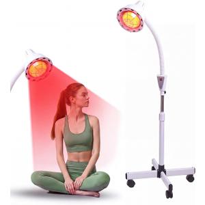 Rhimp Infrared-Light-Red-Heat-lamp - 275W Near Red Infrared Heat Lamp for Relieve Joint Pain and Muscle Aches for Body Standing Heat Lamp
