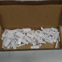 uxcell Furniture Feet Nail Plastic Glide Nails Square Chair Table Leg Protector Pads 31mm x 12mm White 80pcs