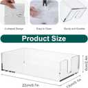 100 Sheets Disposable Hand Towels with Acrylic Napkin Holder, Plant Bathroom Guest Towels Soft Guest Paper Napkin Disposable Guests Napkins for Wedding Dinners or Events Party