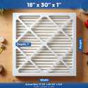 2 x Aerostar 18x30x1 MERV 8 Pleated Air Filter, AC Furnace Air Filter, (Actual Size: 17 1/2" x 19 1/2" x 3/4")
