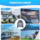 Magnetic Clothesline for Cruise Ship, Travel Clothesline with 12 Clothespins for Cruise Ship Essentials, Clothes Drying Rack with Strong Magnets Hooks and Storage Bag for Cruise Ship Cabin Outdoor