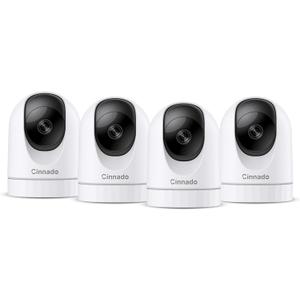 2K Home Security Cameras-2.4Ghz WiFi Indoor Camera with 360 Motion Detection for Pets/Nanny/Baby/Dog, 2 Way Audio, 24/7 SD Card Storage, Cloud Storage, Works with Alexa & Google Home, D1 4P