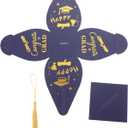 Unique Bachelor's Hat Candy Boxes 50pcs Graduation Party Favor Boxes Elegant Paper Candy Case