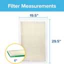 Filtrete 19.5x29.5x1 AC Furnace Air Filter, MERV 8, MPR 700, Tough on Pollen, Easy on Airflow, 3-Month Pleated 1-Inch Electrostatic Air Cleaning Filter, 4-Pack