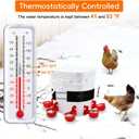 Thermo Bucket Belt Heater with 6.5ft Power Cord for 2-5 Gallon Buckets Chicken Water Heater Automatic Freeze Protection for Poultry Waterers in Winter