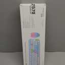 Dilter Wireless Keyboard and Mouse Combo, Full-Sized Typewriter Keyboards, Cute Cat Shaped Wireless Mouse, USB Plug and Play for Windows, Computer, PC, Laptop, Desktop (Blue Colorful)