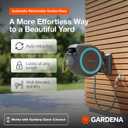 GARDENA Retractable Garden Hose Reel - 115 Feet - Auto Retract Hose Reel with 180 Swivel Wall Mount - Heavy Duty - Integrated Spray Nozzle - 18630