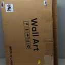 Large Framed Neutral Abstract Wall Art for Living Room, 3 Piece Modern Canvas Prints Paintings Artwork for Walls, Black and Beige Pictures for Living Room Hallway Stair Office Wall Decor 24x36 Inch