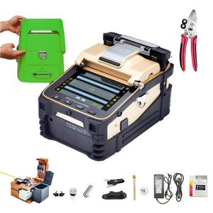 AI-8C Optical Fusion Splicer: 6S/15S Heating, Core Alignment, Large 7800mAh Battery, Automatic Precision FTTH Splicer