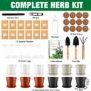 12 Herb Garden Kit Indoor, Complete Kitchen Window Herbs Seeds Growing Starter Set Kit Gardening Gift Birthday Housewarming Christmas Gift for Women Her Mom Men Home Chefs Gardener Beginner