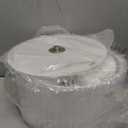 VONLUCE Semi Flush Mount Ceiling Light, 12.2" Ceiling Light Fixture with Pleated Shade, 2-Light Modern Drum Light Fixture for Bedroom Living Room Entryway Hallway, White Shade & Bronze Finish