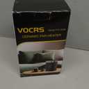 Small Portable Space Heater for Indoor Use  VOCRS 1500W PTC Electric Heater with Thermostat, Remote Control, 12H Timer, Eco and Fan Mode, Rapid and Safe Heating for Bedroom, Office