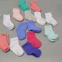 Fruit of the Loom Baby & Toddler Grow & Fit Flex Zones Cotton Stretch Socks - Unisex, Girls, Boys (12-24 Months, Pink)