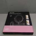 Auxmir 8'' Wall Mounted Lighted Makeup Mirror, 3200mAh Rechargeable Double-Sided 1X/20X Magnifying Mirror with Light, Touch Dimmable 3 Color Light, 360 Rotation Foldable Extended Arm, Black