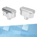 Raguso 6100FP Aluminum Antirust Polished Oval Shape Valve Cover Breather PCV Finned Valve Cover Breather Aluminum Valve for Replacement