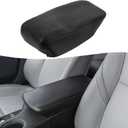 KBH Center Console Armrest Cover Replacement for Toyota Avalon 2013 2014 2015 2016 2017 2018, Vinyl Leather, Car Arm Rest Lid Skin Upholstery, Anti-Scratch, Black (Without Lid)