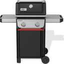 Weber Spirit E-210 Liquid Propane Gas Grill for Outdoor Cooking and BBQ, 2 Burners, Black Porcelain-Enameled Cast-Iron Grates & Snap-Jet Ignition
