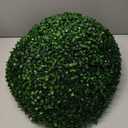 VEVOR 2 Pcs 20 Artificial Plant Topiary Ball, Faux Boxwood Balls with 2 LED Light String, All-Year Green Faux Plant Decorative Balls for Backyard, Balcony,Garden, Wedding and Home Dcor (1ft 8in)