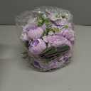 BLOSMON Peony Flower Balls Centerpieces: 2pc 9.5 Inch Lilac Fake Peony Floral Arrangement Bouquet Wedding Dinning Table Decoration Easy Use Artificial Silk Kissing Ball Home Party Decor