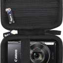 Camera Case for Canon Ixus Series/for PowerShot ELPH Series/for Sony Cyber-shot DSC Series, Travel Camera Bag for Canon Ixus/PowerShot ELPH/Cyber-shot DSC Series (Case Only) (Black)