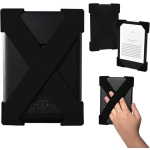 Strapsicle Silicone Hand Strap  Kindle & Paperwhite (6) Gen 710, 6 Kobos  Medium  2-Pack  Black  Comfy Alternative to Case or Cover