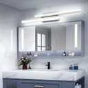 PRESDE 40" LED Bathroom Vanity Light, Modern Brushed Nickel Wall Bar Fixture Over Mirror Dimmable