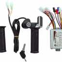 Electric Motor Controller Set, Motor Brushed Speed Controller Electric Tricycle Throttle Grip And Brushed Controller For Electric Scooter E Bike (48V500W)
