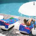Flamingo Microfiber Beach Towels,Cartoon Summer Flamingo with Colorful Dots Oversized Absorbent Bath Towels,Soft Quick Dry Thin Camping Towel for Adults Women Men,29.5"59"