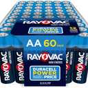 Rayovac AA Batteries, Double A Battery Alkaline, 60 Count