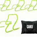 Agility Speed Hurdles Upgraded Training Hurdles Adjustable Height,Ultra Durable All-in-One Speed Hurdles with Carrying Handle, 6 Pack (Green)