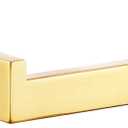 KOKOSIRI Gold Toilet Paper Holder Toilet Roll Holder for Bathroom Kitchen Washroom T-304 Stainless Steel Wall Mounted, Gold Finish, B2003BG (Without Shelf(1 Pack))