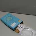 Large Magnifying Glass with Lights,10X 25X 45X 60X Handheld Lighted Magnifier, 5in Page Magnifier LED Lights, Magnifying Glass for Reading Small Prints & Low Vision Seniors with Aging Eyes