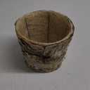 Richland Birch Bark Covered 6" Planters Pot