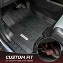 YITAMOTOR Floor Mats Fit for 2019-2025 2026 Ram 2500/3500 Crew Cab, TPE All Weather Dodge Ram 2500/3500 Floor Mats Include 1st & 2nd Row, Black